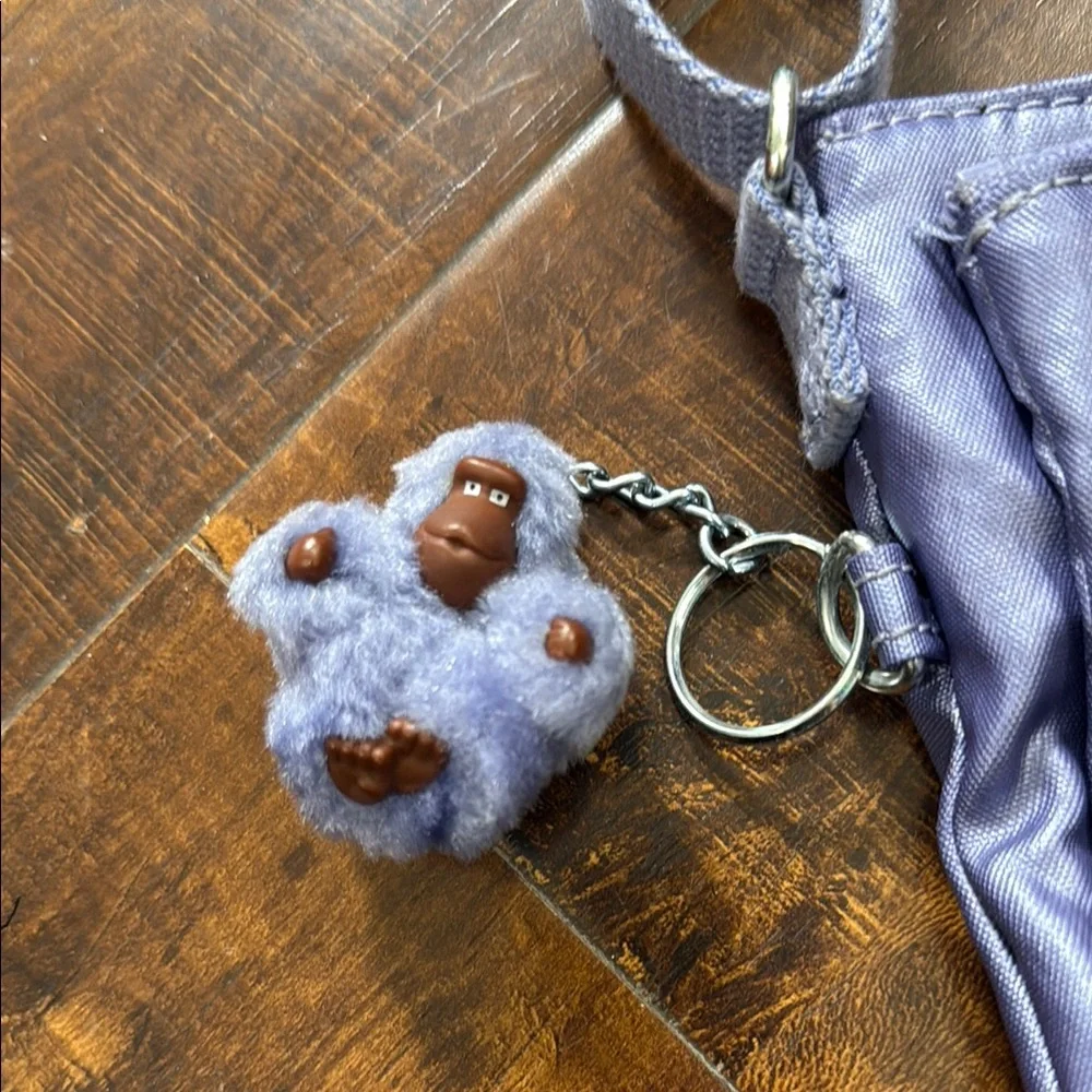 Kipling Purple Crossbody Bag with Adjustable Strap and Signature Charm - Picture 2 of 8